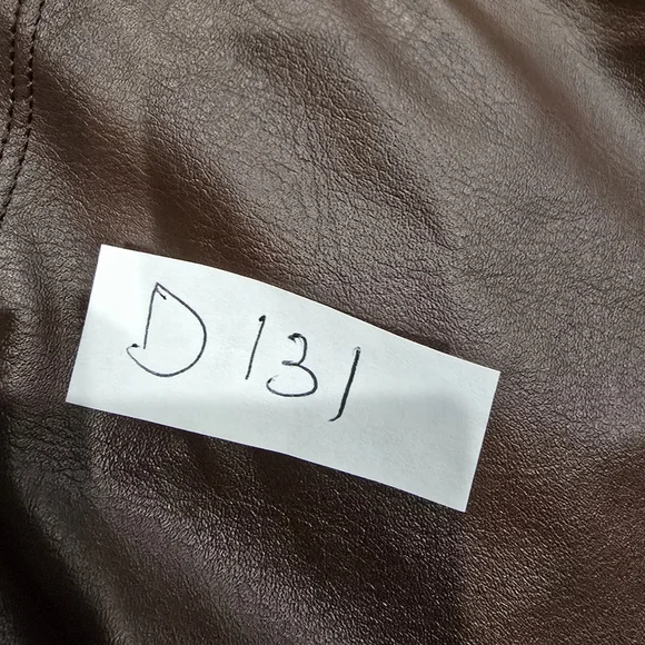 OFFLINE by Aerie Legging Women Brown Faux Leather NWT High Waisted - Picture 7 of 7